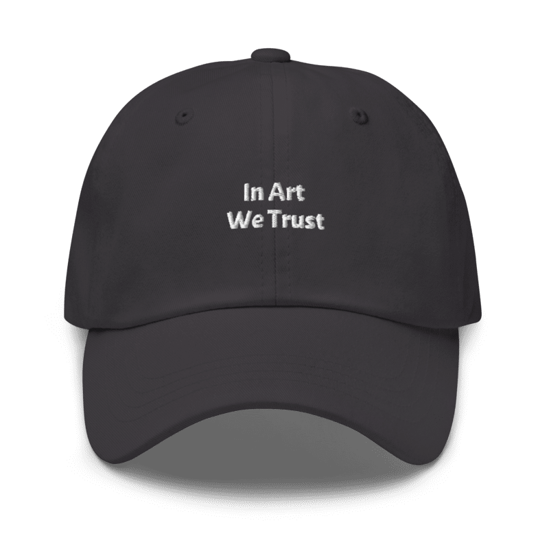 Casquette In Art We Trust – accessoire streetwear pour amateurs d’art - Noir