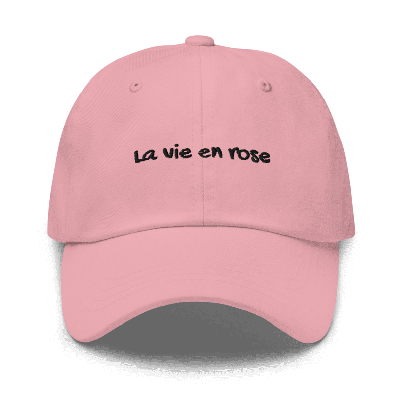 Casquette La Vie en Rose – dad cap élégant romantique