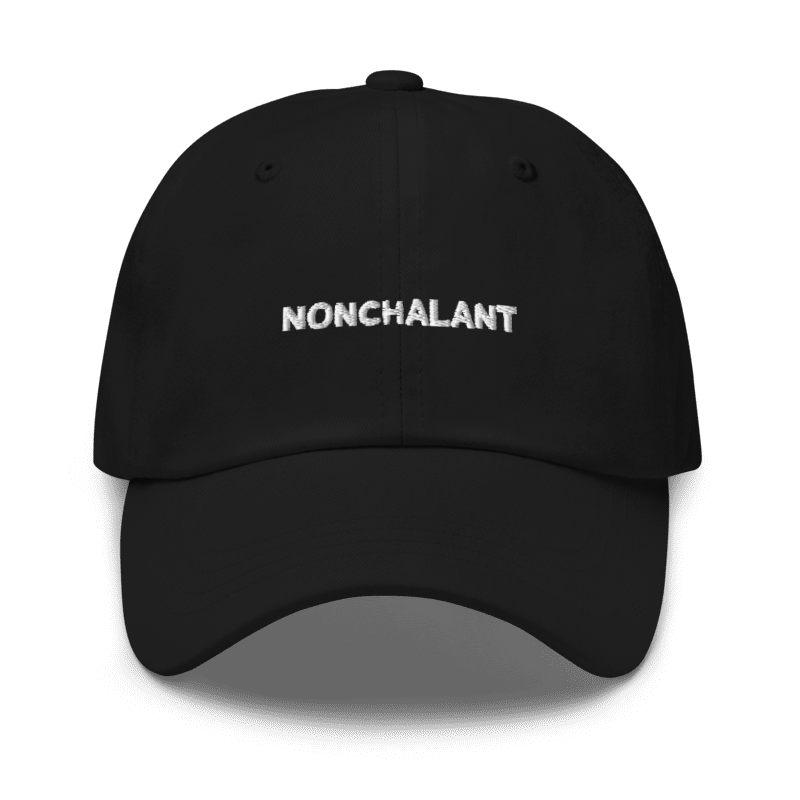 Casquette Nonchalant – style minimaliste et attitude relax