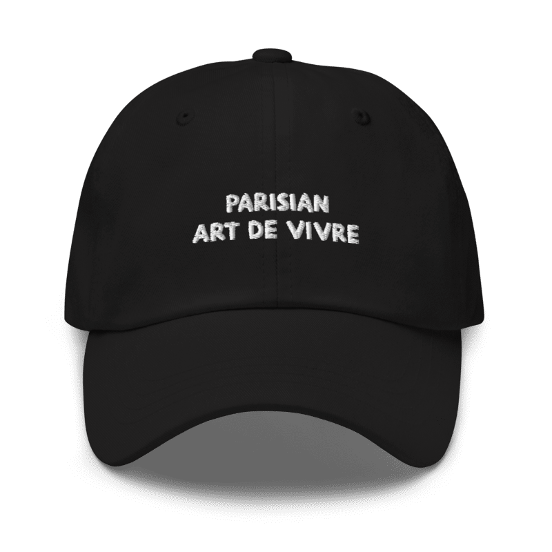 Casquette Parisian Art de Vivre – dad cap chic urbain - Black