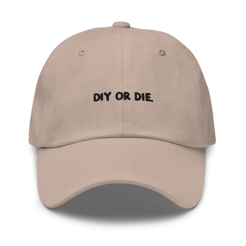 Casquette DIY or Die – dad cap streetwear esprit maker