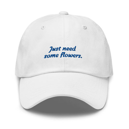 Casquette Just Need Some Flowers – style poétique et décontracté