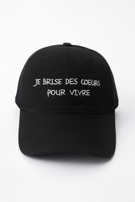CASQUETTE JE BRISE DES COEURS POUR VIVRE